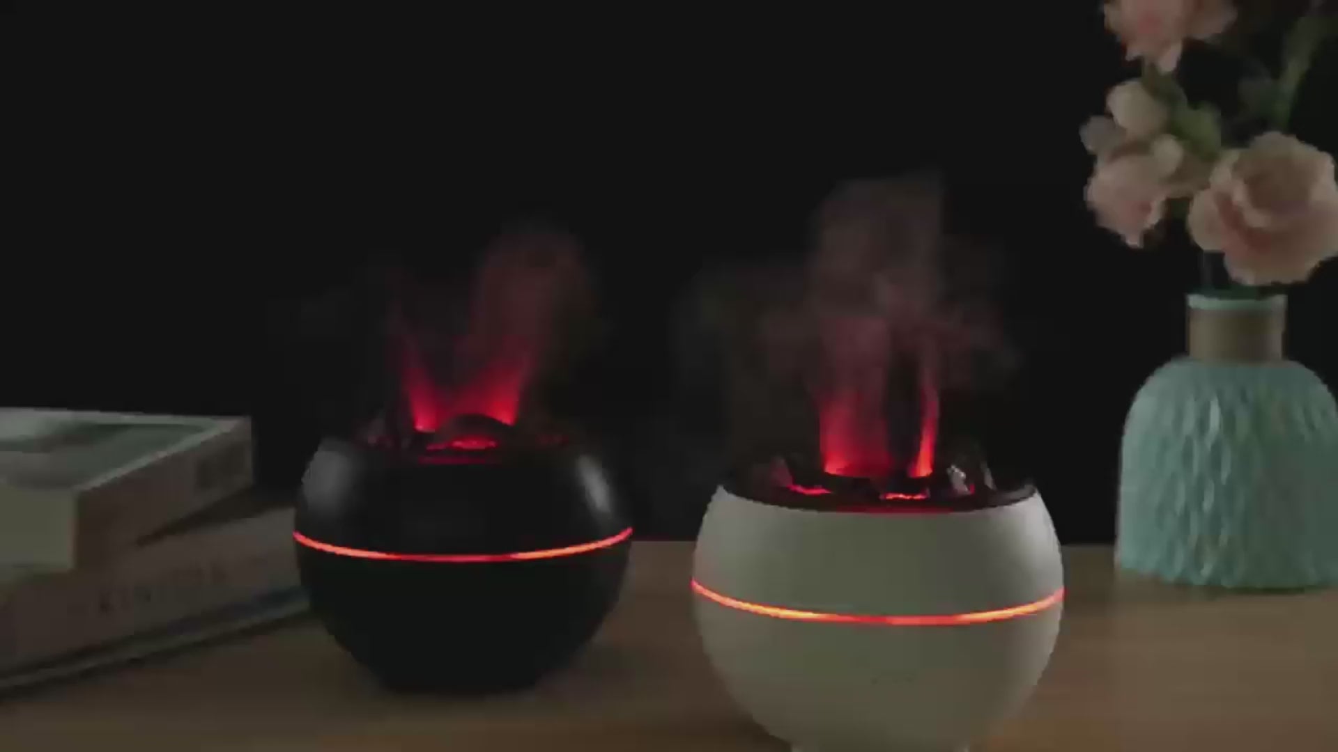 Load video: Watch how it works - under 1 minute. A single drop of oil. One touch. Mist and glow.
